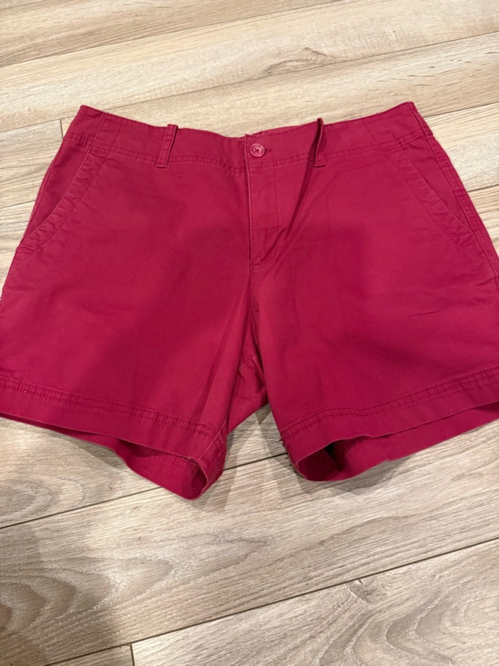 Eddie Bauer Deep Pink Cotton Bermuda Shorts
